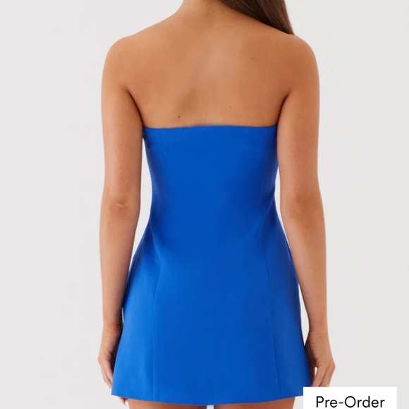 🆕 Peppermayo Exclusive - Ayanna Strapless Mini Dress - Cobalt - Picture 2 of 5